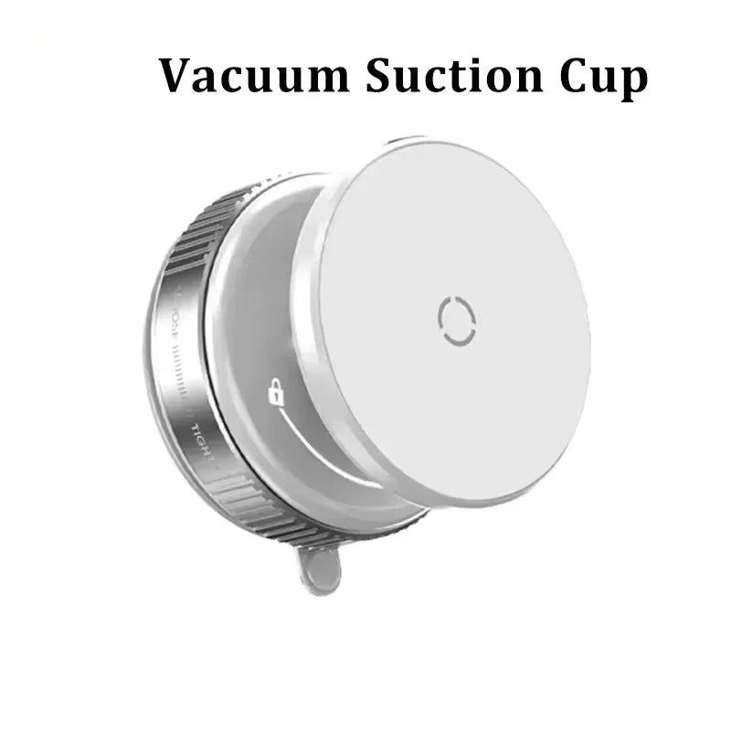 Upgraded Multi-Angle Magnetic Car Phone Holder - Strong Vacuum Magnet & Foldable Design