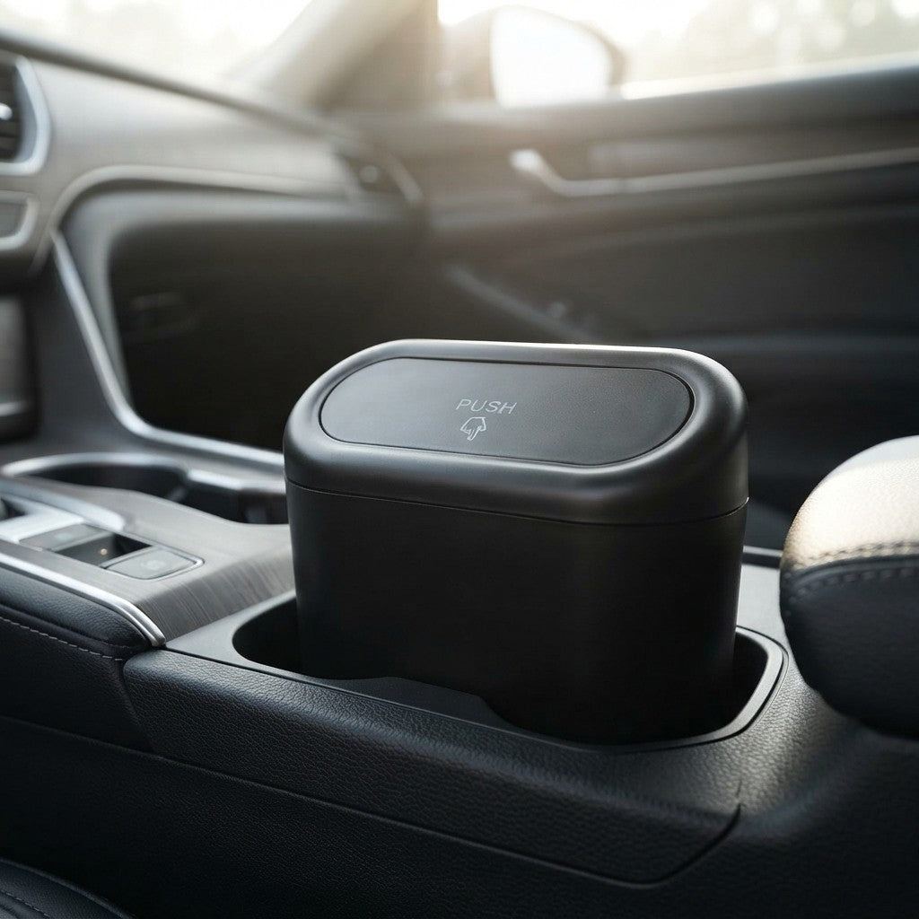 Leak-Proof Mini Car Trash Can